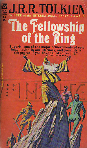 fellowship of ring book cover. Cover Artist: Jack Gaughan